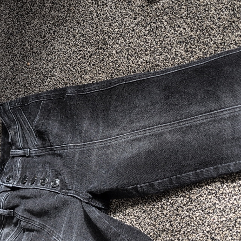 Flying Monkey Black High-Rise Flared Jeans W/Front Seam 27 - Picture 11 of 11